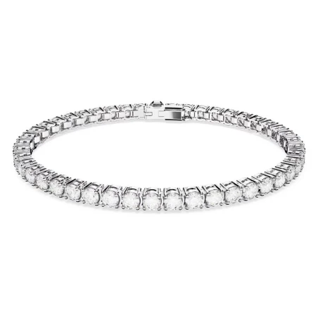 Pulsera Swarovski Matrix Tennis Baño Rodio y Cristales Blancos 5648936