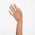 Pulsera Swarovski Matrix Tennis Baño Rodio y Cristales Blancos 5648936