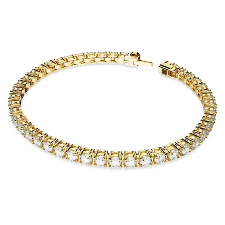Pulsera Swarovski Matrix Tennis Baño Oro y Cristales Blancos 5657665