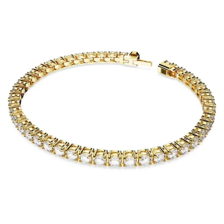 Pulsera Swarovski Matrix Tennis Baño Oro y Cristales Blancos 5657665