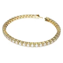 Pulsera Swarovski Matrix Tennis Baño Oro y Cristales Blancos 5657665