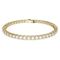 Pulsera Swarovski Matrix Tennis Baño Oro y Cristales Blancos 5657665