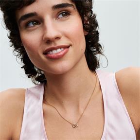 Gargantilla Pandora Corazón Infinito Brillante Baño Oro 362666C01-50 2