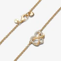Gargantilla Pandora Corazón Infinito Brillante Baño Oro 362666C01-50