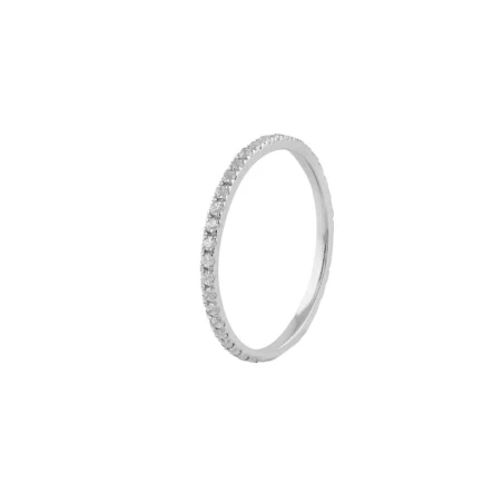 Anillo Itemporality Lux  Infinity Oro Blanco y Diamantes 1.50 Mm 0.51 Cts Hsi GRN-101-216