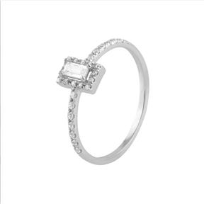 Anillo Itemporality Lux Oro Blanco y Diamantes Baguette Y Diamantes 0.27 Cts Hsi GRN-101-221