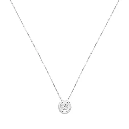Gargantilla Itemporality Lux Oro Blanco y Diamantes Estampacion 0,10 Cts Hsi2