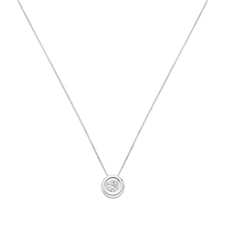 Gargantilla Itemporality Lux Oro Blanco y Diamantes Estampacion 0,10 Cts Hsi2