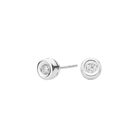 Pendientes Itemporality Lux Oro Blanco y Diamantes Estampacion 0,20 Cts Hsi2 GEA-101-003-UU