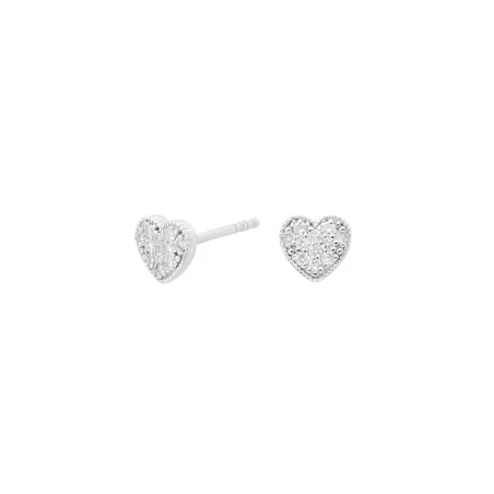 Pendientes Itemporality Lux Corazones Oro Blanco 18Kt y Diamantes 0,088 Cts Hsi2 GEA-101-026-UU