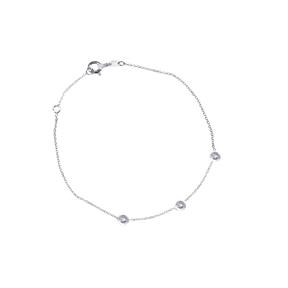 Pulsera Itemporality Lux Oro Blanco, 3 Boceles Con Diamantes 0,09 Cts Hsi2 GBR-101-004-UU