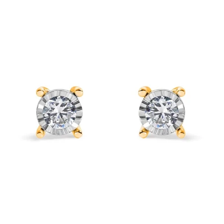 Pendientes Itemporality Lux Oro Blanco y Amarillo y Diamantes 2.50mm 0.12 CTS HSI2 GEA-401-037-UU