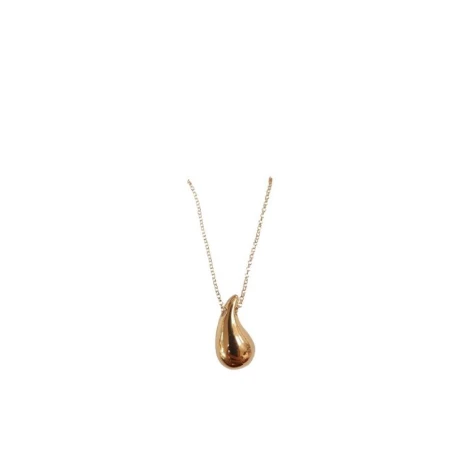 Gargantilla Gota Plata Baño Oro 20mm 0210435-2-1-20MM