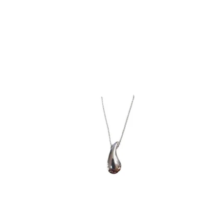 Gargantilla Gota Plata Baño Rodio 25mm 0210435-1-1-25MM