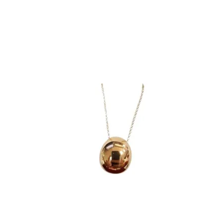Gargantilla Óvalo Plata Baño Oro 25mm 0210460-2-1-25MM