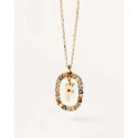 Gargantilla PdPaola Letra F Mujer Plata Baño Oro CO01-265-U
