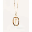 Gargantilla PdPaola Letra T Mujer Plata Baño Oro CO01-279-U