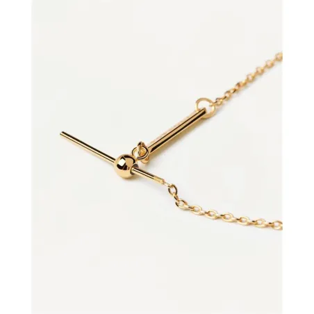 Pulsera Cadena PdPaola Plata Baño Oro PU01-172-U