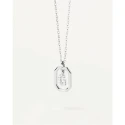 Gargantilla PdPaola Letters Plata Baño Rodio  y Circonitas Letra G CO02-518-U