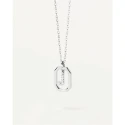 Gargantilla PdPaola Letters Plata Baño Rodio  y Circonitas Letra J CO02-521-U