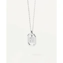 Gargantilla PdPaola Letters Plata Baño Rodio  y Circonitas Letra M CO02-524-U