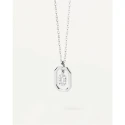 Gargantilla PdPaola Letters Plata Baño Rodio y Circonitas Letra O CO02-526-U