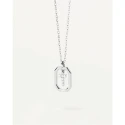 Gargantilla PdPaola Letters Plata Baño Rodio  y Circonitas Letra T CO02-531-U