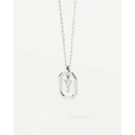 Gargantilla PdPaola Letters Plata Baño Rodio y Circonitas Letra Y CO02-536-U