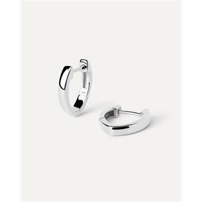 Pendientes PdPaola Duke Aros Plata Baño Rodio AR02-A16-U