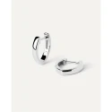 Pendientes PdPaola Duke Aros Plata Baño Rodio AR02-A16-U