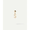 Charm Colgante PdPaola Letra S Plata Baño Oro y Circonitas Blancas CH01-068-U