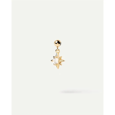 Charm Colgante PdPaola Estrella del Norte Plata Baño Oro y Circonita blanca CH01-087-U