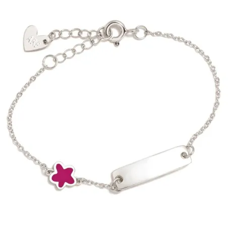 Pulsera Agatha Ruiz de la Prada Flor Fucisa y Chapa Plata Superagatha 381SUP1