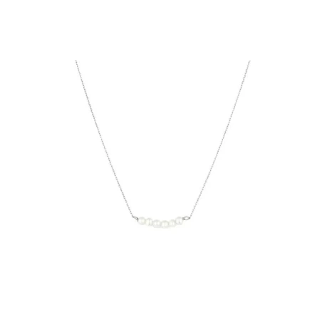 Gargangantilla Itemporality Plata Baño Rodio y Perlas Cultivadas SNL-101-136-UU