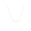 Gargangantilla Itemporality Plata Baño Rodio y Perlas Cultivadas SNL-101-136-UU