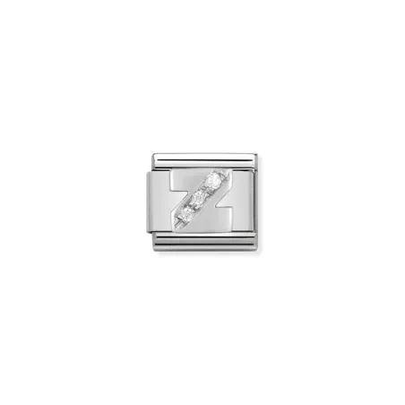 Composable Classic ALFABETO acero, Cubic zirc.  y plata 925 Z