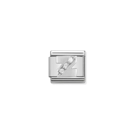 Composable Classic ALFABETO acero, Cubic zirc.  y plata 925 Z