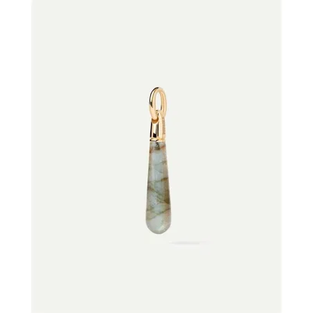 Colgante PdPaola Large Drop Plata Baño Oro y Labradorita CO01-788-U