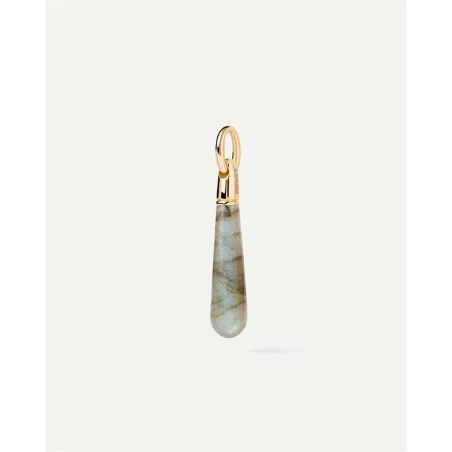Colgante PdPaola Large Drop Plata Baño Oro y Labradorita CO01-788-U