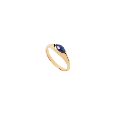 Anillo PdPaola Nomad Plata Baño Oro y Lapislázuli AN01-A49