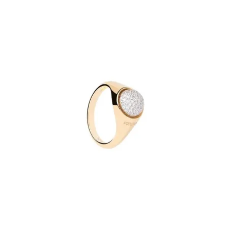 Anillo PdPaola Moon Plata Baño Oro y Circonitas Blancas AN01-B21