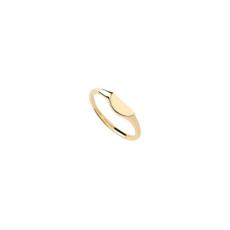 Anillo PdPaola Sello Semi Círculo Plata Baño Oro AN01-C48