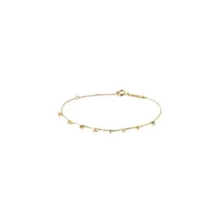 Pulsera PdPaola Rainbow Salsa Plata Baño Oro y Circonitas Multicolor PU01-782-U