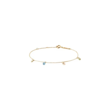Pulsera PdPaola Bloom Plata Baño Oro y Circonitas Multicolor PU01-790-U