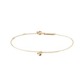 Pulsera PdPaola Solitario Sand Plata Baño Oro y Circonita Blanca PU01-792-U