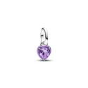 Charm Mini Colgante Pandora Me Chakra Corazón Morado 793042C04