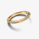 Anillo Pandora Me Textura y Gemas Baño Oro 163322C01