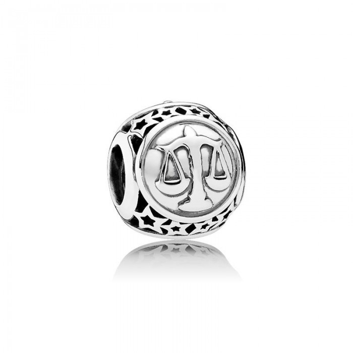 Charm Pandora "Libra" elaborado en plata de 1ª ley