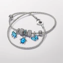 Charm Colgante Pandora Elefante Cristal Murano Azul 793339C01