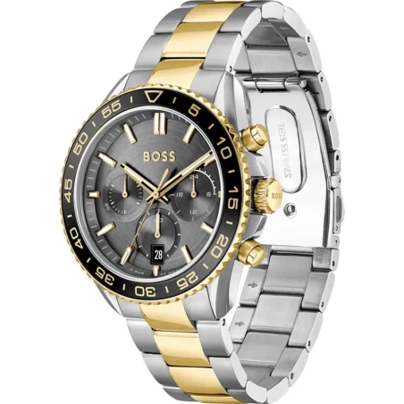 Reloj Boss Runner Plateado y Dorado Cronógrafo Hombre 1514144